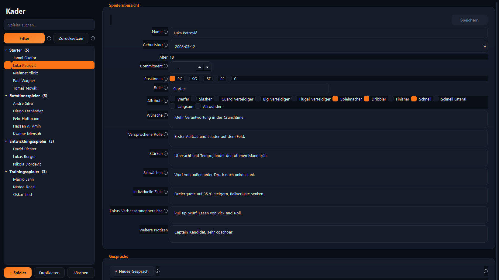 Kadermanagement – SidelineIQ